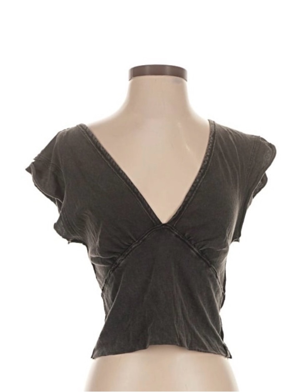 We The Free Washed Black V-Neck NWT